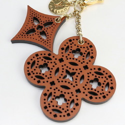 Louis Vuitton Brown Perforated Leather Arabesque Bag Charm Louis Vuitton