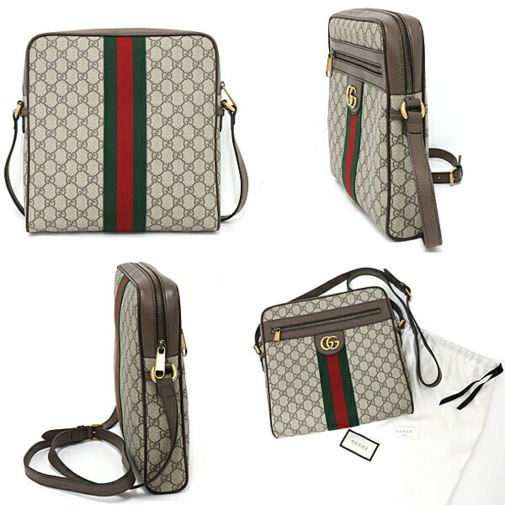 Gucci Ophidia Messenger Bag Small GG Supreme Beige/Ebony