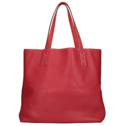 Hermes HERMES Double Sense 36 Tote Bag Taurillon Clemence Red Ladies