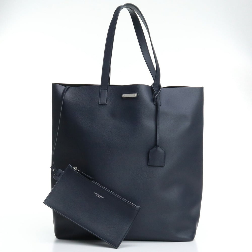 Bold Leather Tote Bag in Black - Saint Laurent