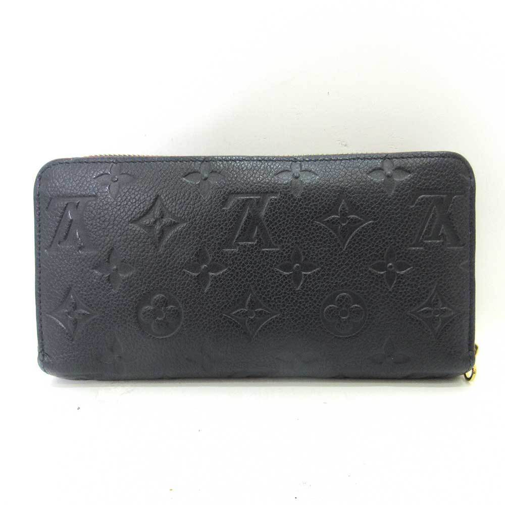 Louis Vuitton Monogram Empreinte Womens Long Wallets, Navy