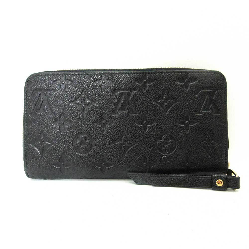 Louis Vuitton M61864 Monogram Empreinte Zippy Wallet - Black