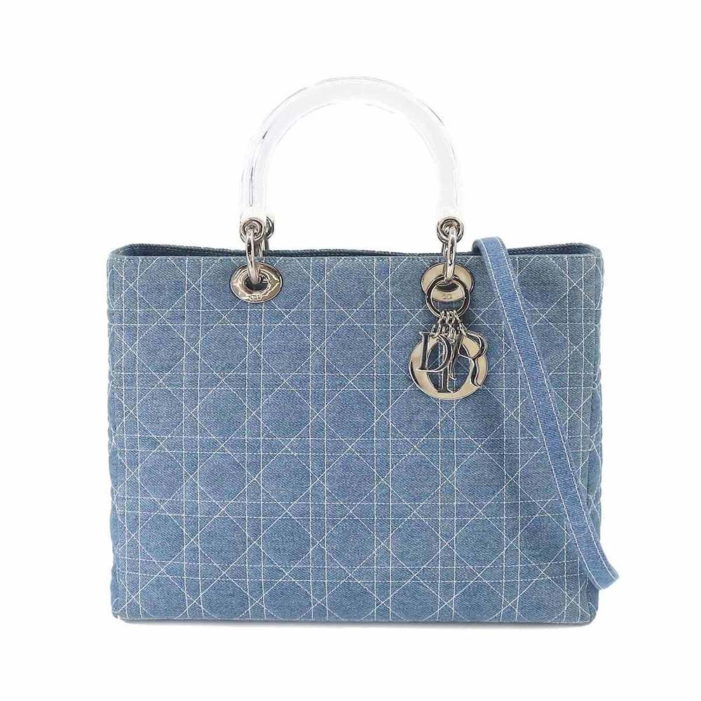 Christian Dior lady large 2way hand shoulder bag denim blue Lady | eLADY  Globazone