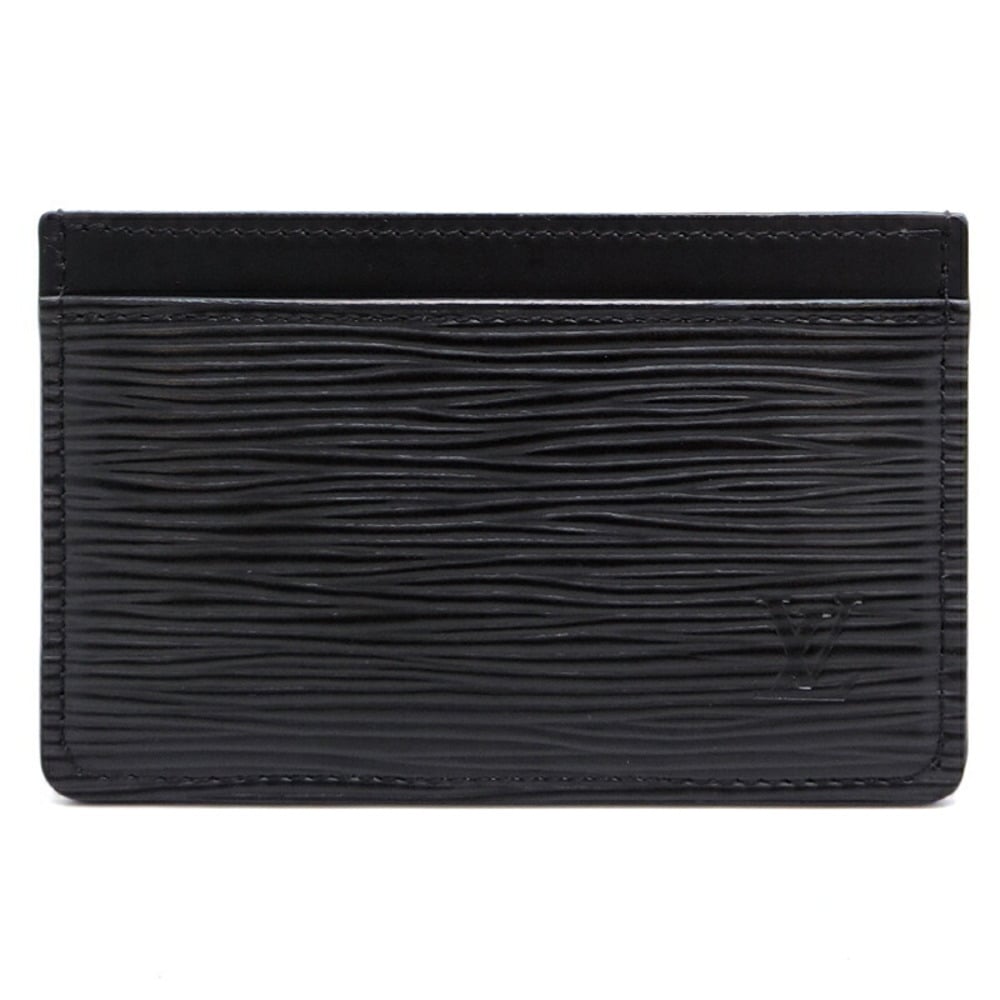 Louis Vuitton Porto Cult Sermple Women's/Men's Card Case M63512 Epi Noir  (Black)