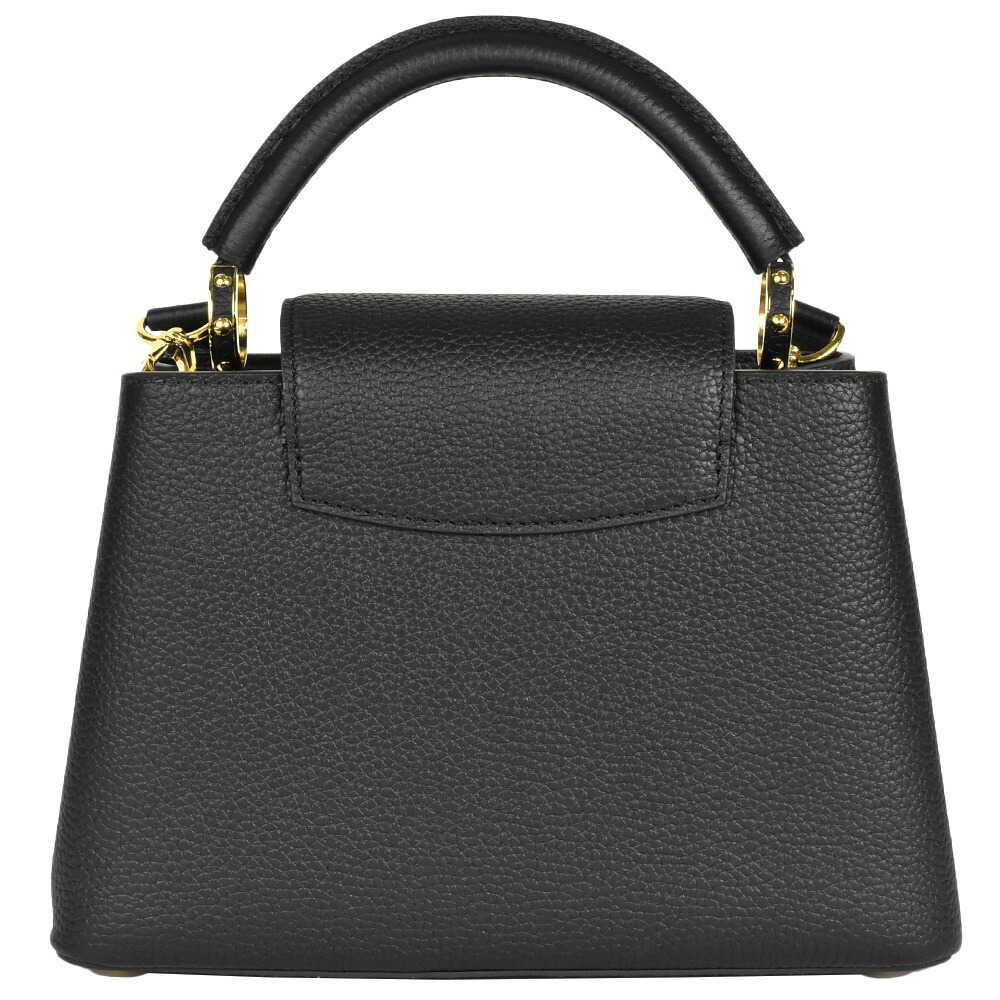 Louis Vuitton Black Taurillon Leather Capucines BB Bag - The
