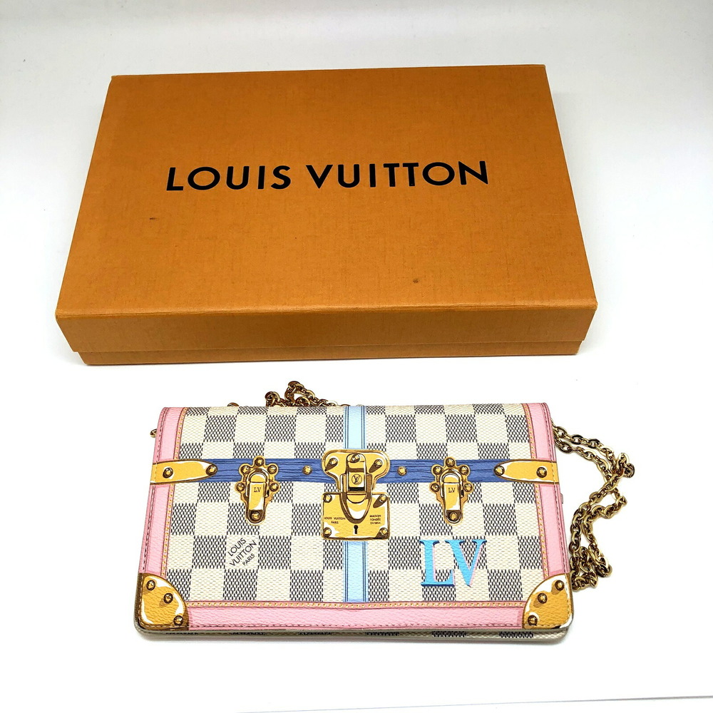 LOUIS VUITTON Louis Vuitton Pochette Weekend N60108 Damier Azur