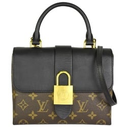 LOUIS VUITTON Louis Vuitton S Lock Slingback Waist Bag M45864 Monogram  Canvas Leather Brown Neon Yellow Black Body Belt