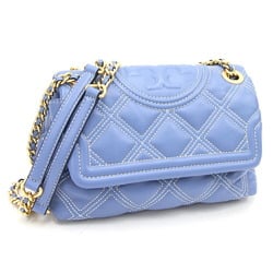 Tory Burch shoulder bag Fleming soft contrast stitch convertible 64424 light blue leather chain ladies FLEMING SOFT CONTRAST STITCH CONVERTIBLE TORY BURCH