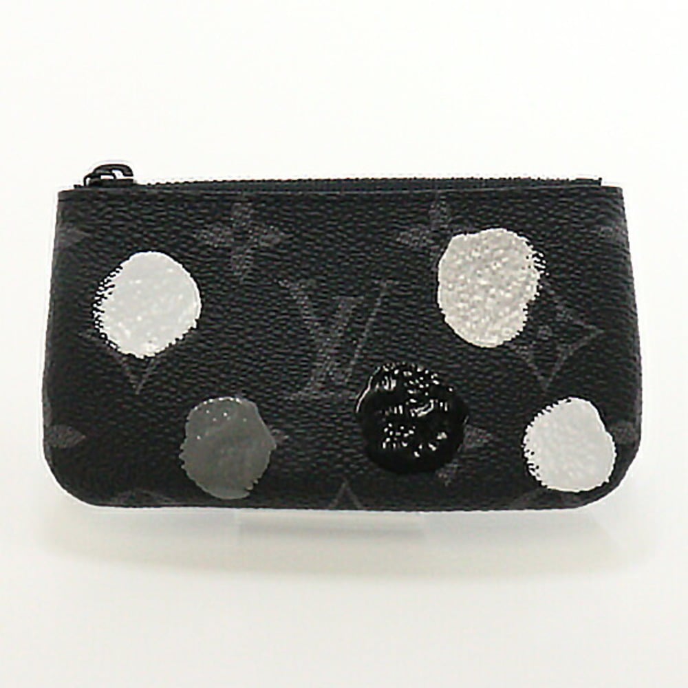 Louis Vuitton Yayoi Kusama Collaboration Coin Case Key Pouch Black