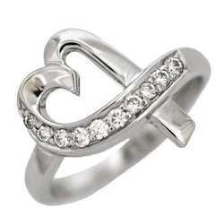 Tiffany Loving Heart Ring WG White Gold Paloma Picasso No. 11 750 K18WG Diamond TIFFANY&Co. Melee Motif