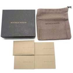 Bottega Veneta business card holder gray case leather BOTTEGA VENETA flower embroidery studs ladies