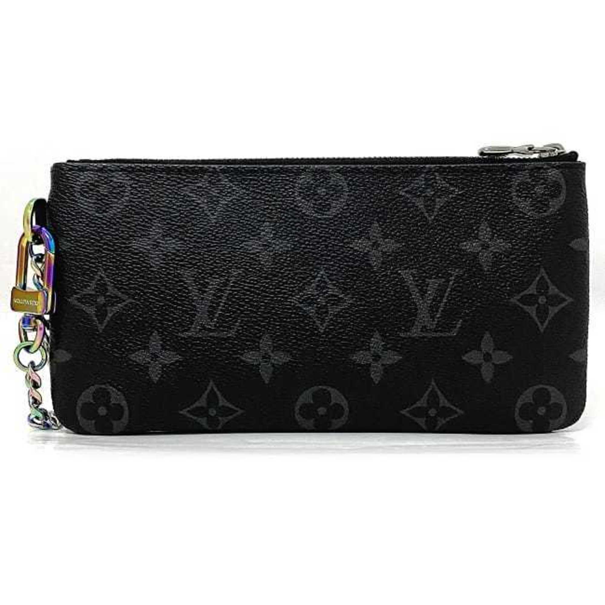 Louis Vuitton iPhone Pouch Fragment Black Gray Rainbow