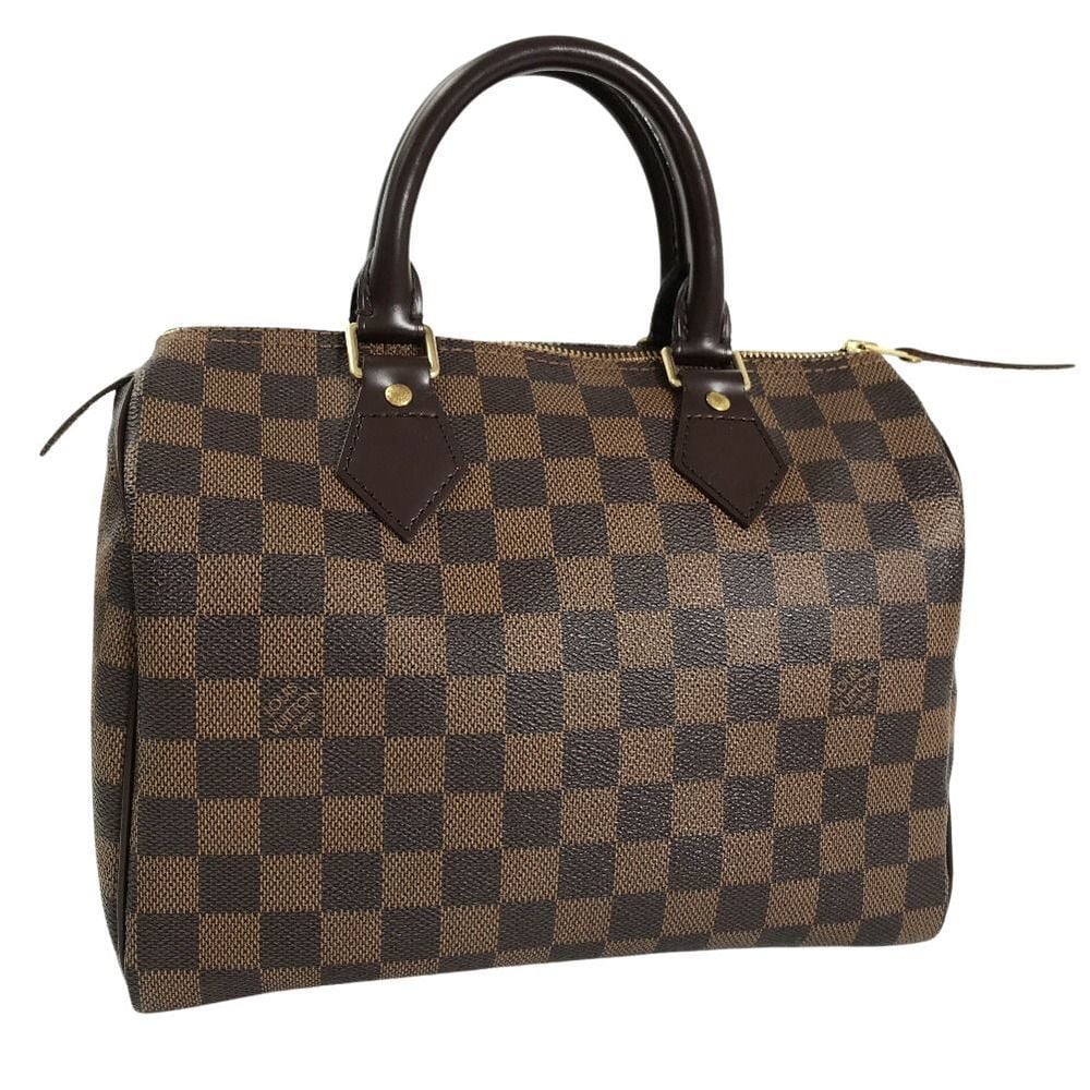Louis-Vuitton Damier Speedy-25 Boston Bag