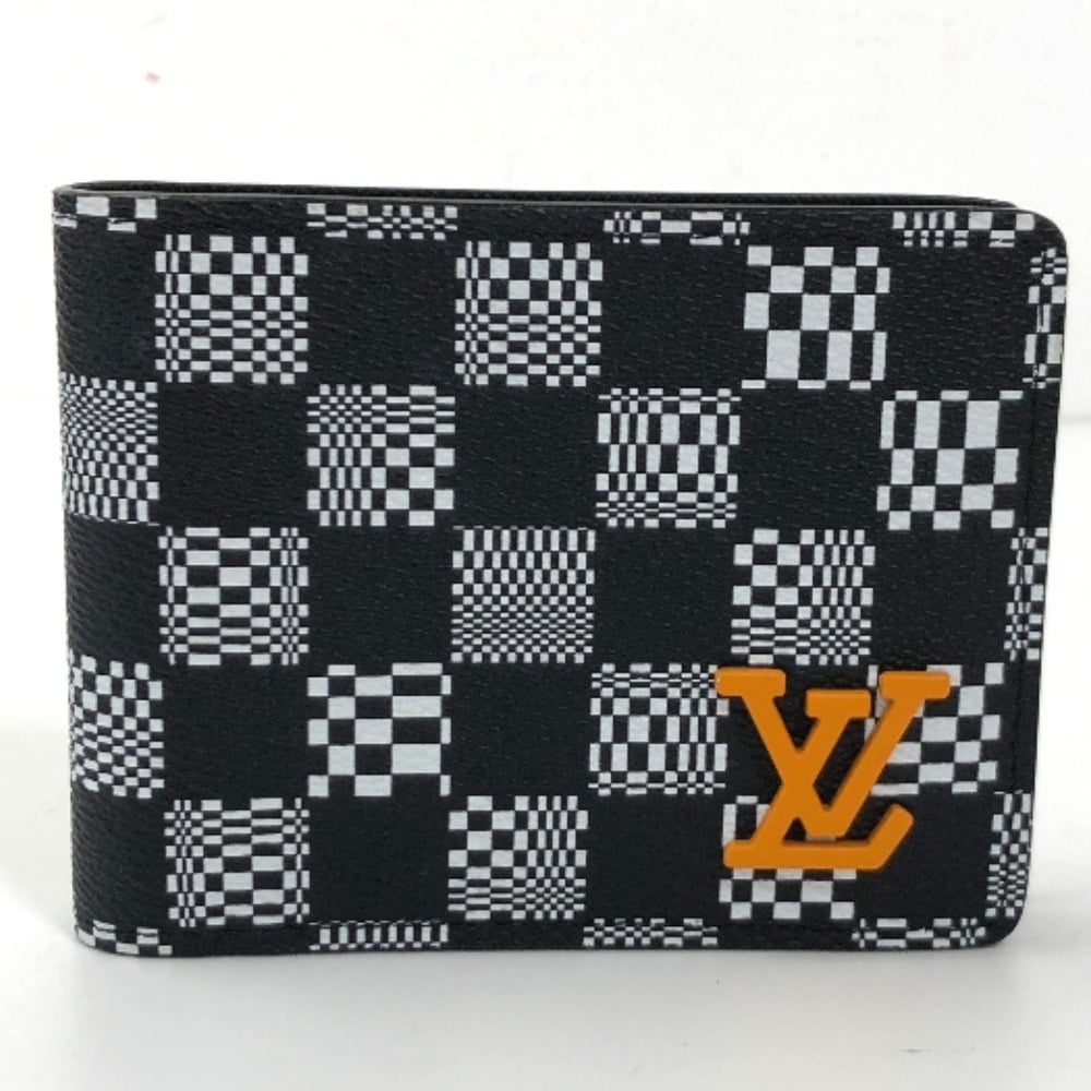 Louis Vuitton Bifold Wallet Portefeuille Multiple M80171 2021 SS Collection  Virgil Abloh Damier Distorted Men's LOUIS VUITTON