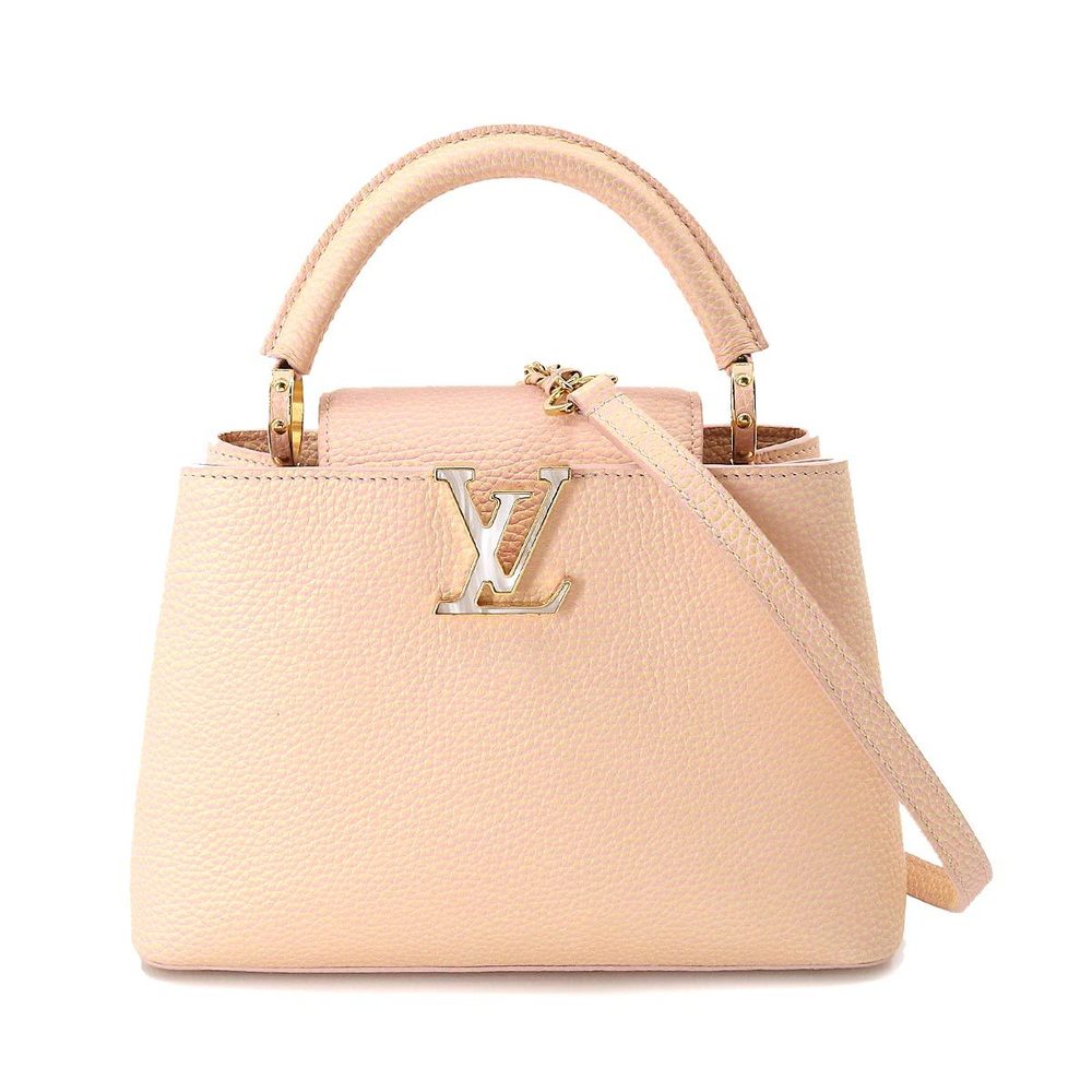Louis Vuitton LOUIS VUITTON Capucines BB 2way Hand Shoulder Bag Taurillon  Leather Jaune M20841 RFID