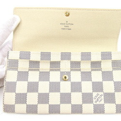 Louis Vuitton Damier Portefeuille Sarah Wallet Long Bifold Women's