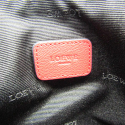 Loewe Women's Leather Pouch Pink Red