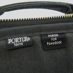 Porter POWERBOOK Men,Women Denim Briefcase,Laptop Bag Black