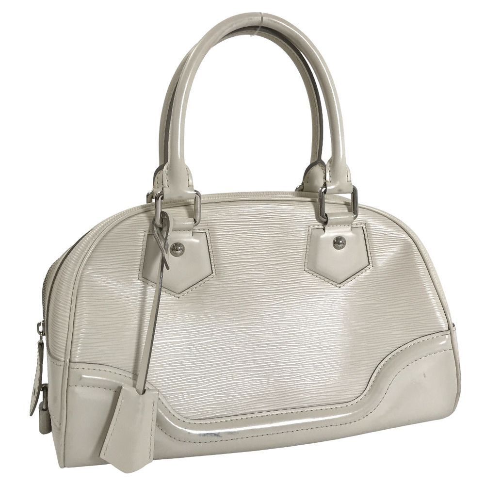 Louis Vuitton Handbag Bowling Montaigne PM M5932J Epi Leather White Ladies  LOUIS VUITTON