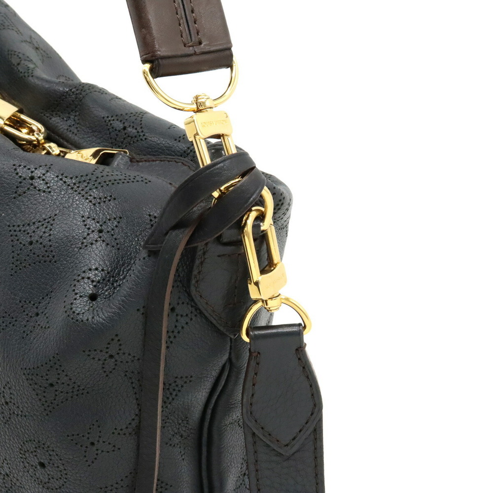 Louis Vuitton Black Monogram Mahina Leather Selene PM Bag Louis Vuitton