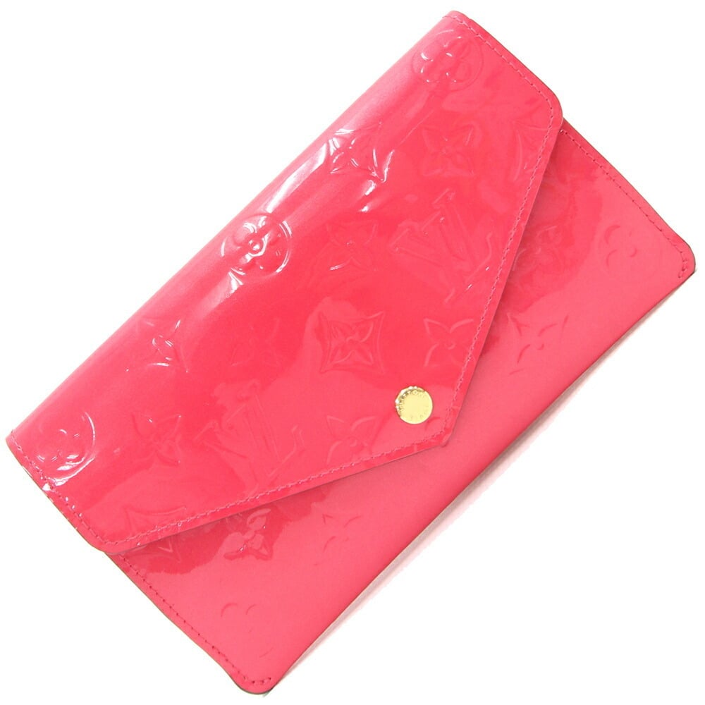 Louis Vuitton Bifold Long Wallet Vernis Portefeuille Jeanne M61689 Hot Pink  Card Case Coin Purse Women's LOUIS VUITTON