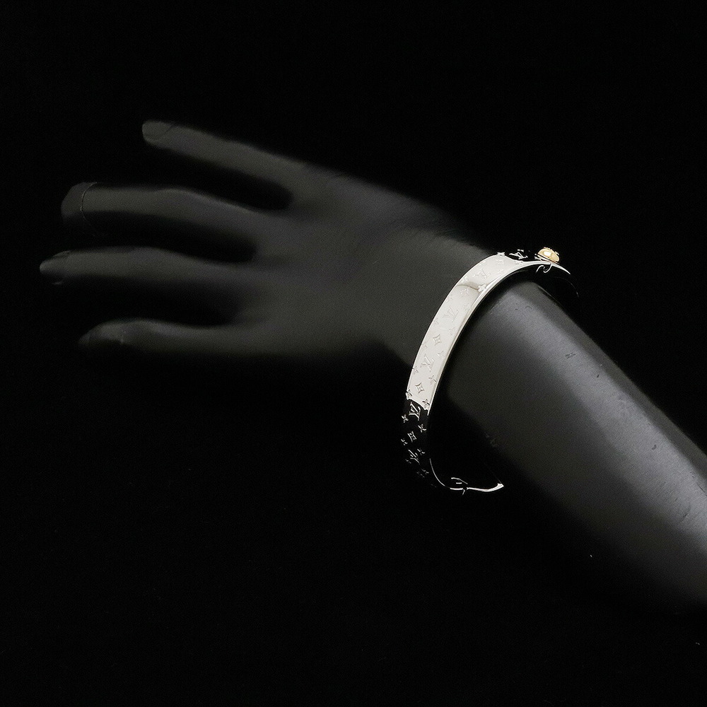 LOUIS VUITTON Louis Vuitton Cuff Nanogram Bangle Bracelet #M M Size Metal  Silver Color M00250 | eLADY Globazone