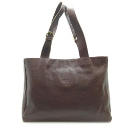 Il Bisonte ilbizonte leather tote ladies shoulder bag brown