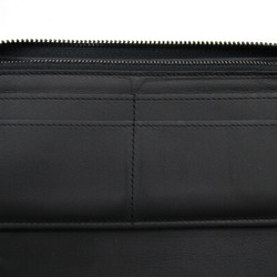 LOUIS VUITTON Long Wallet Round Zip M80505 Monogram Vertical Leather Black  Men
