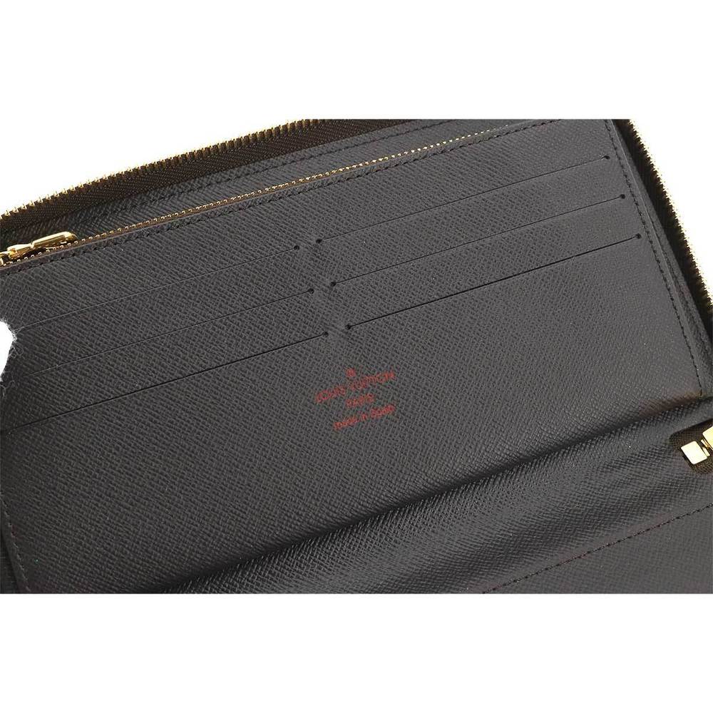 Louis Vuitton LOUIS VUITTON Damier Zippy Organizer Round Zipper Long Wallet  Ebene N63502