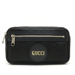 GUCCI GG Supreme Canvas Body Belt Bag PVC Leather Beige 450946 Waist Pouch  Auth