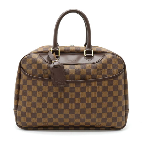 Louis Vuitton Damier Deauville Bowling Vanity Handbag Mini Boston Spec