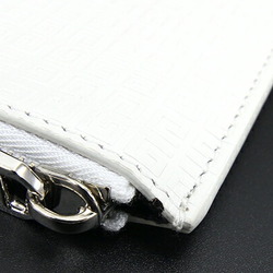 Givenchy pouch 41WC14 white leather flat ladies embossed GIVENCHY