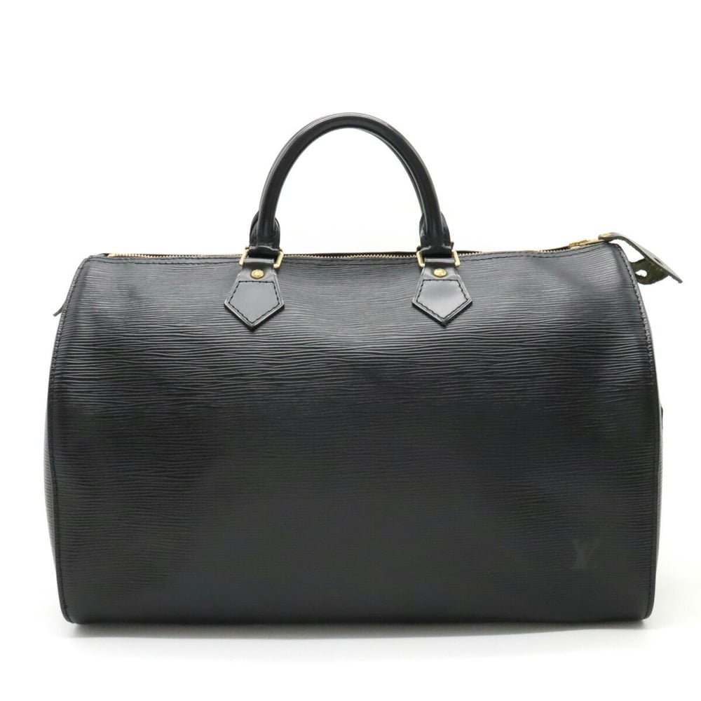LOUIS VUITTON Louis Vuitton Epi Speedy 35 Handbag Boston Bag Leather Noir  Black M42992