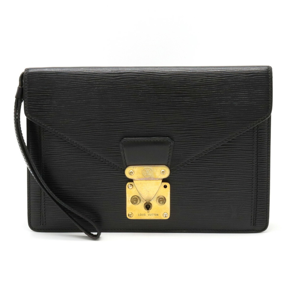 LOUIS VUITTON Louis Vuitton Epi Pochette Serie Dragonne Second Bag Noir  Black Key Missing M52612