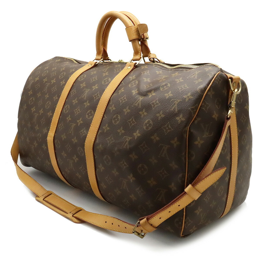 Louis Vuitton Monogram Keepall Bandouliere 55 Boston Bag M41414 USED