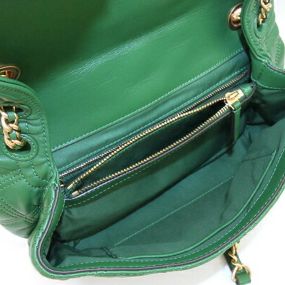 Tory Burch Shoulder Bag Fleming Soft 56716 Green Leather Chain Women's TORY  BURCH