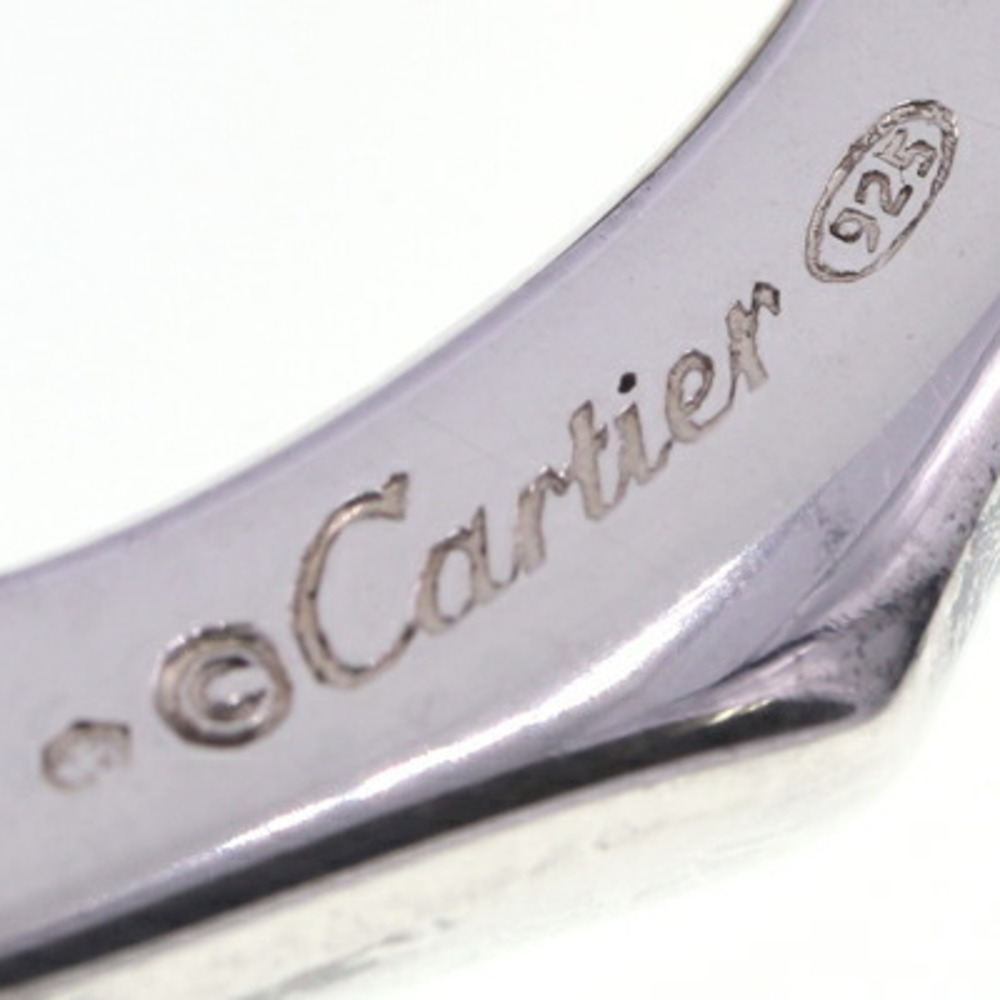 Authentic Cartier Money Clip Vintage Stainless Steel Double C Decor Logo SS  1p5622