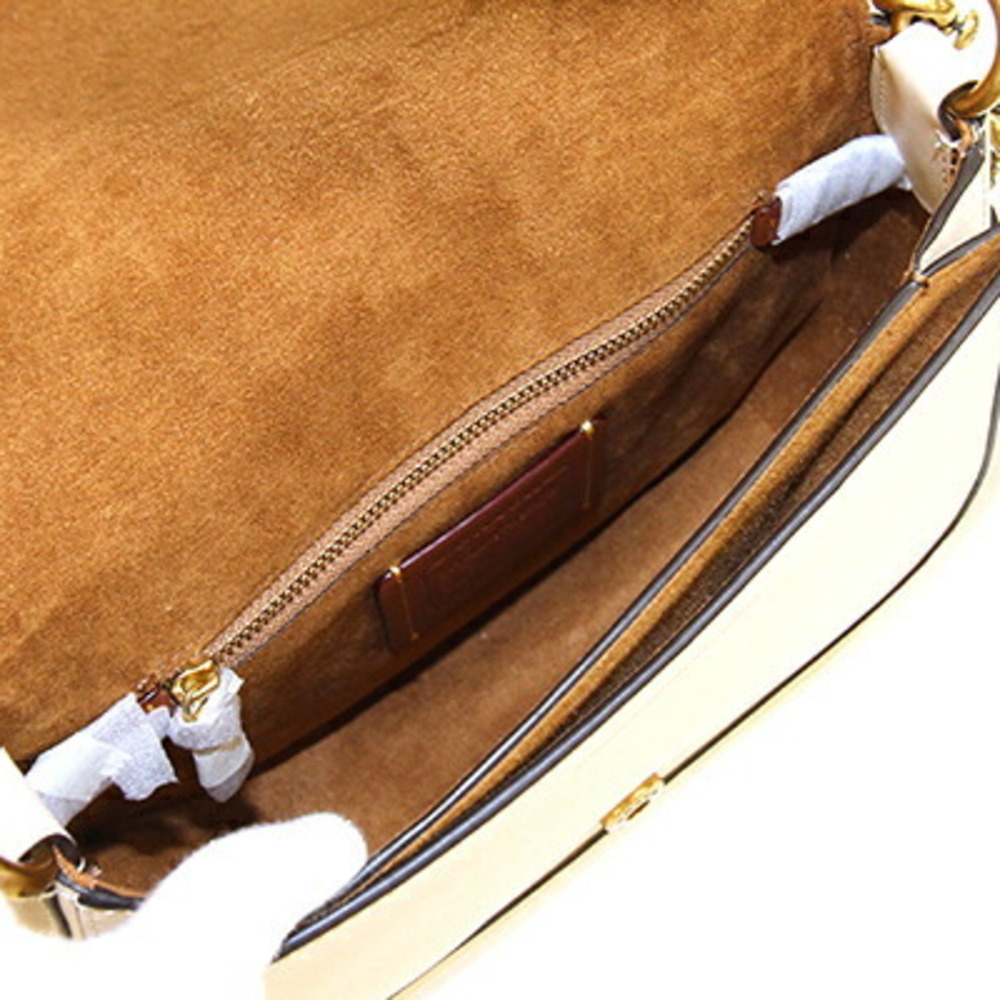 Coach Shoulder Bag Beat Saddle C0749 Ivory Cream Leather Pochette Women's  COACH | eLADY Globazone