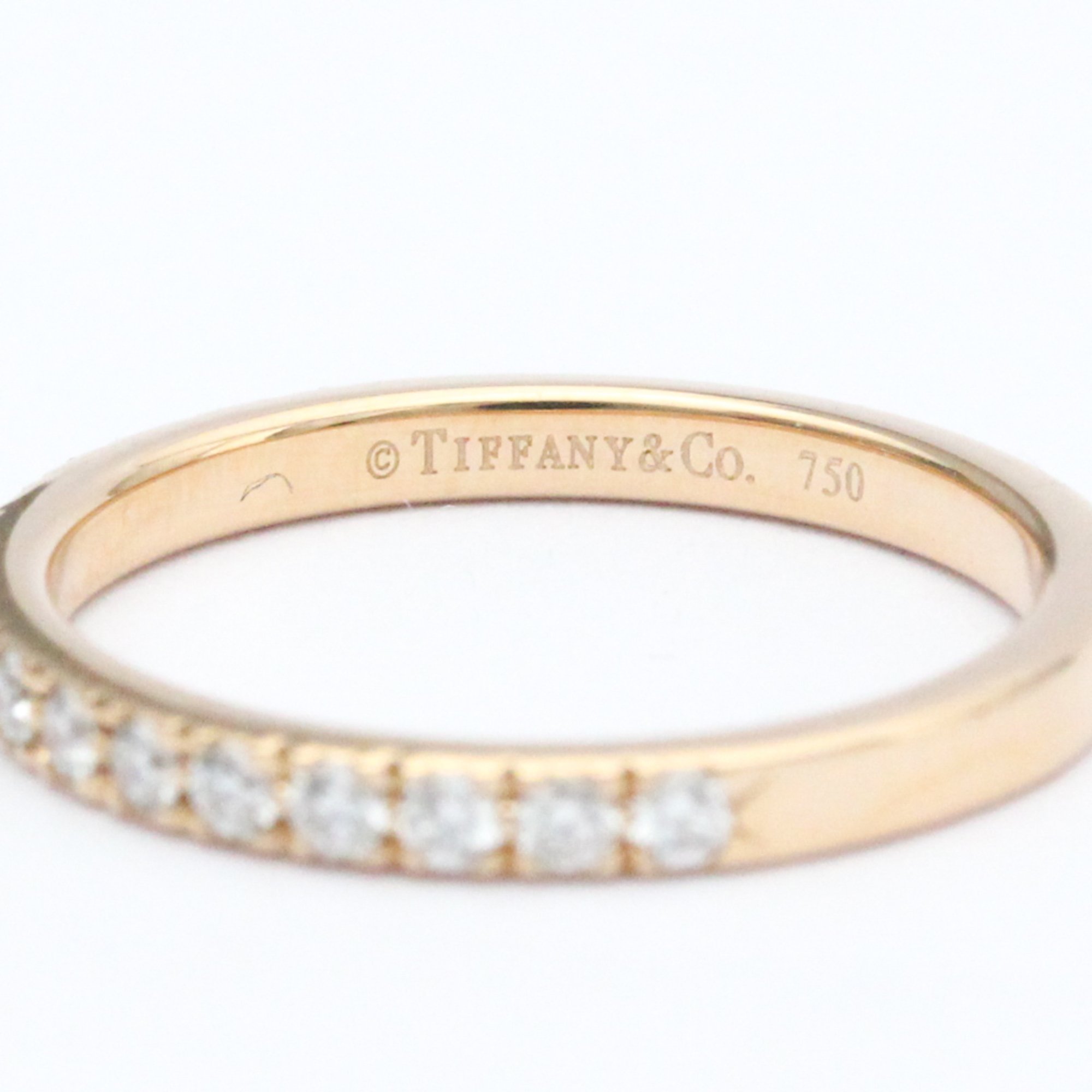 Tiffany Novo Half Eternity Ring Pink Gold (18K) Fashion Diamond Band Ring Pink Gold