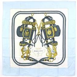 Hermes HERMES Scarf Carre 90 BRIDES de GALA Silk Light Blue/Multicolor Women's e55767a