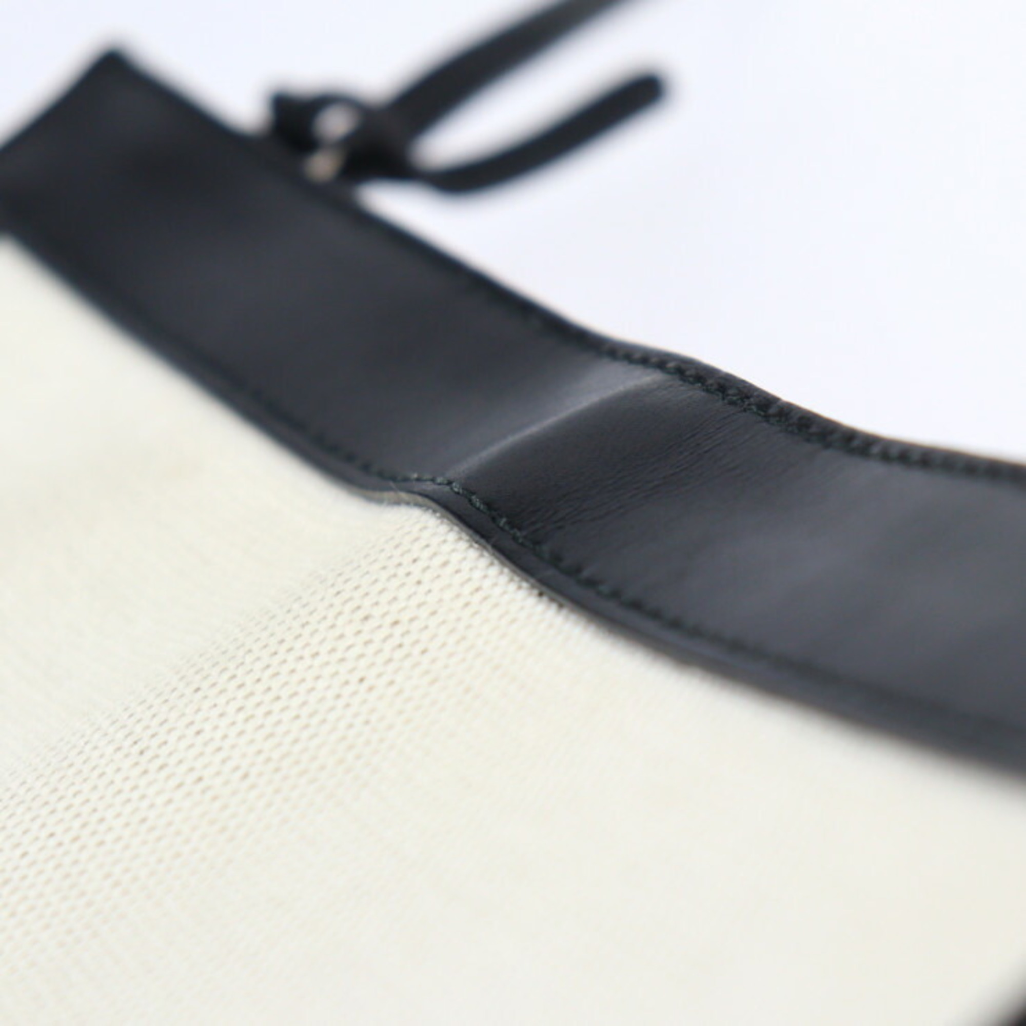 BALENCIAGA Balenciaga navy pochette shoulder bag 339937 canvas leather natural black 2WAY second