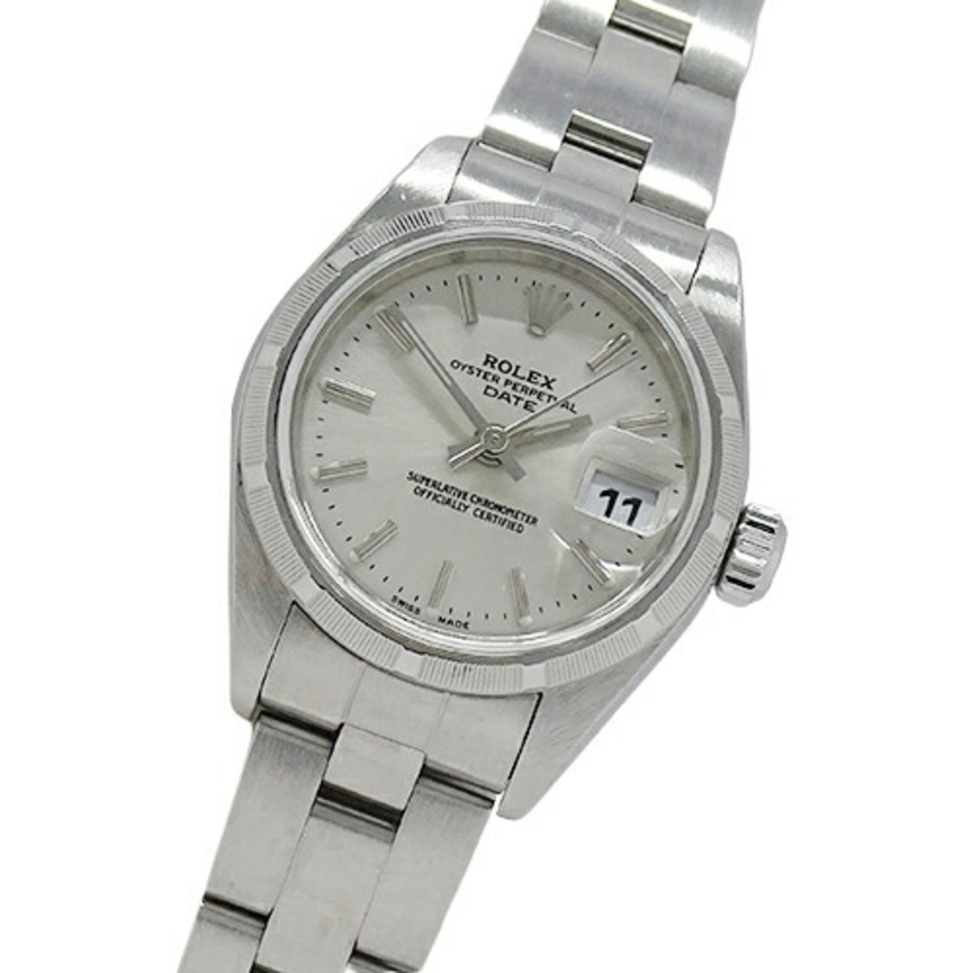 Rolex ROLEX Oyster Perpetual Date 79190 A No. Watch Ladies Automatic Winding AT Stainless Steel SS Silver Polished eLADY Globazone