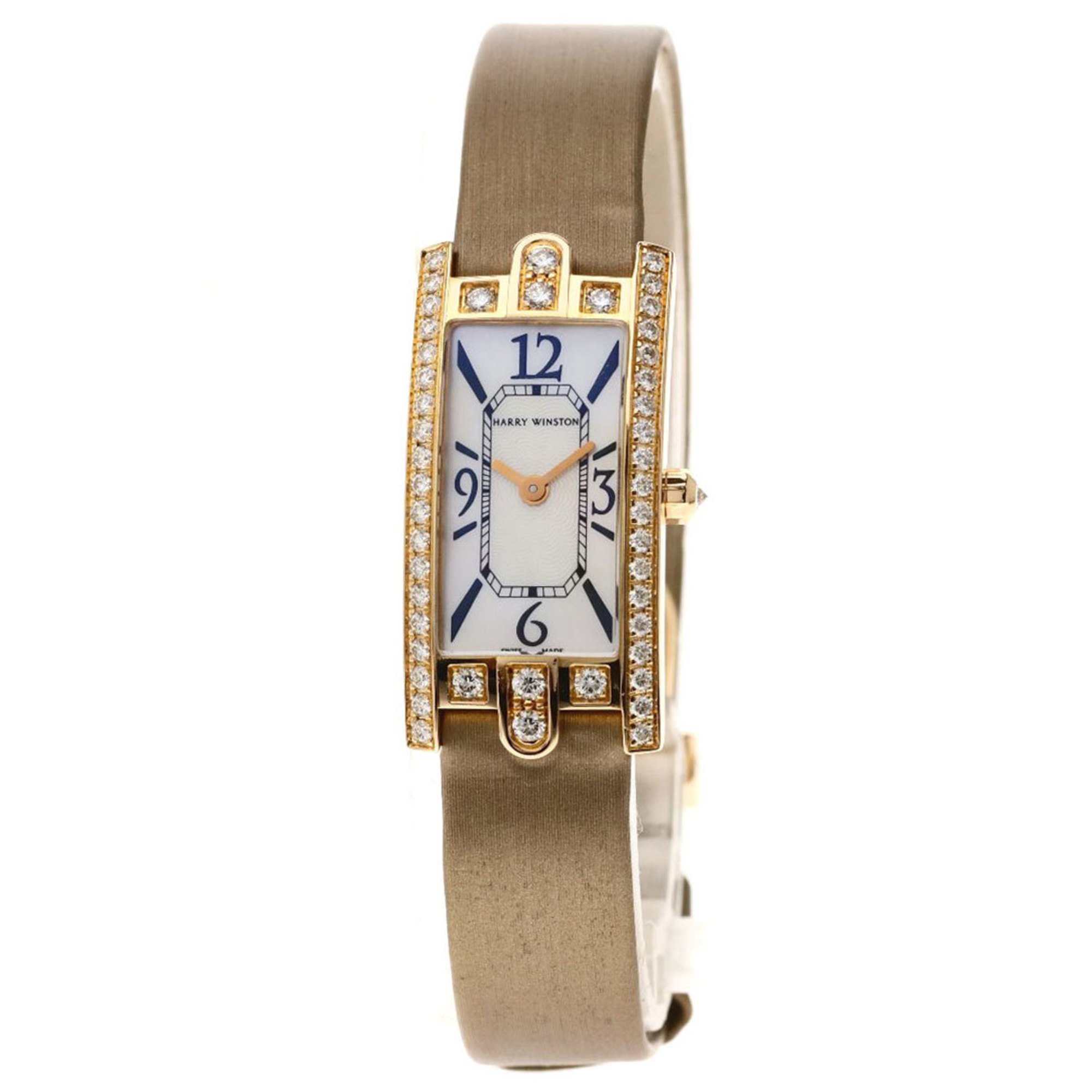 Harry Winston AVCQHM16RR017 Avenue C 332LQR Watch K18 Pink Gold/Satin/Diamond Ladies HARRY WINSTON