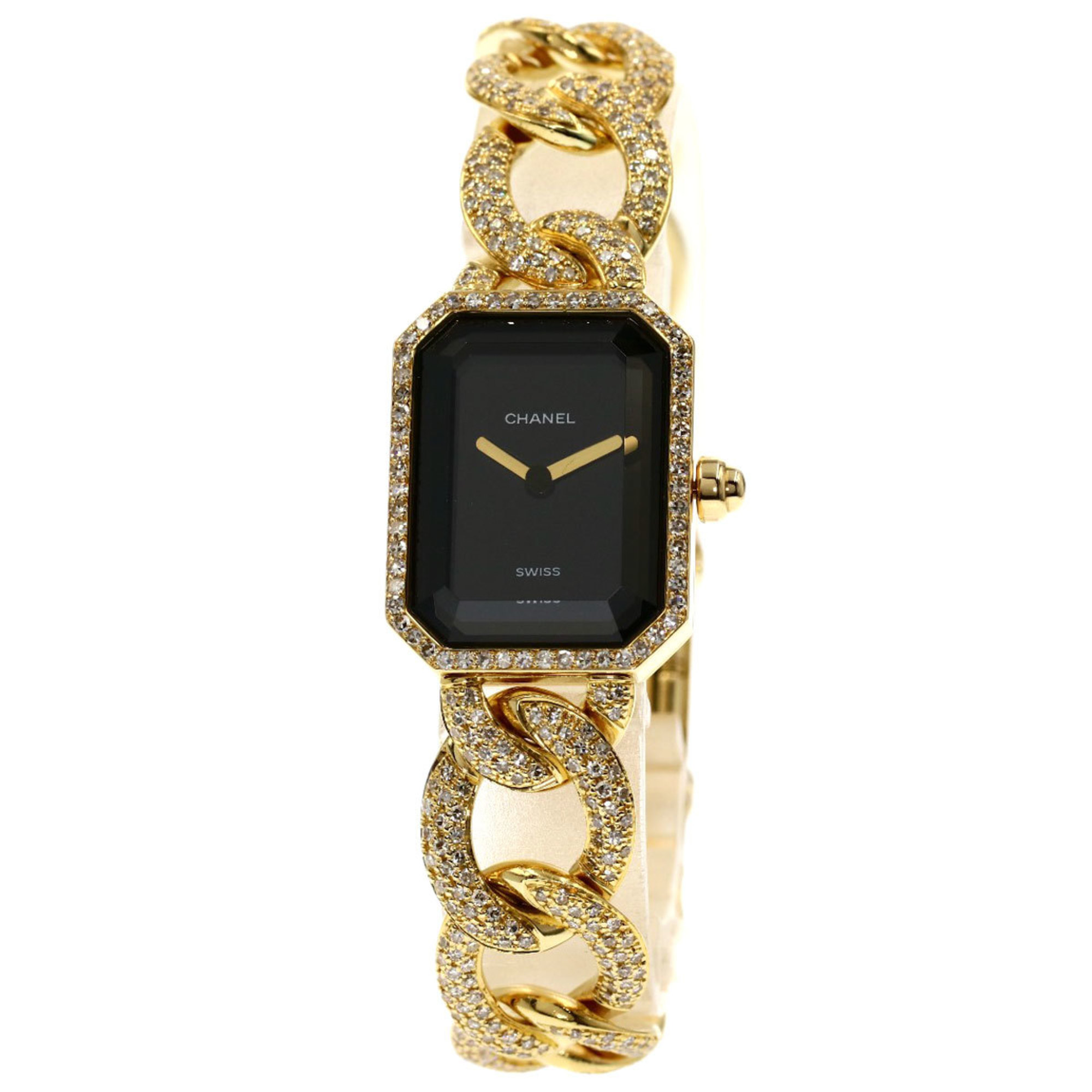 Chanel H0114 Premiere XL Bezel Breath Diamond Watch K18 Yellow Gold/K18YGx Women's CHANEL