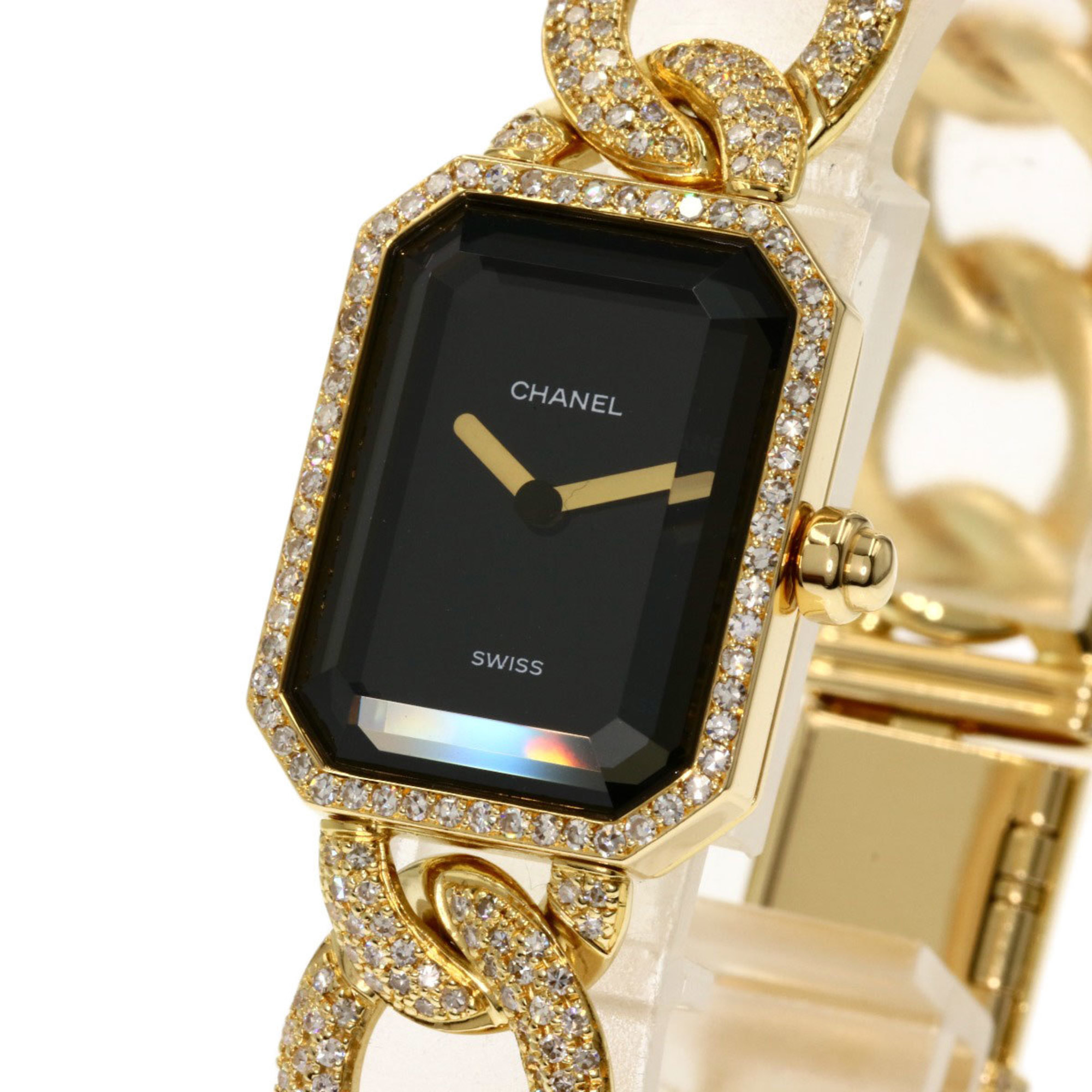 Chanel H0114 Premiere XL Bezel Breath Diamond Watch K18 Yellow Gold/K18YGx Women's CHANEL