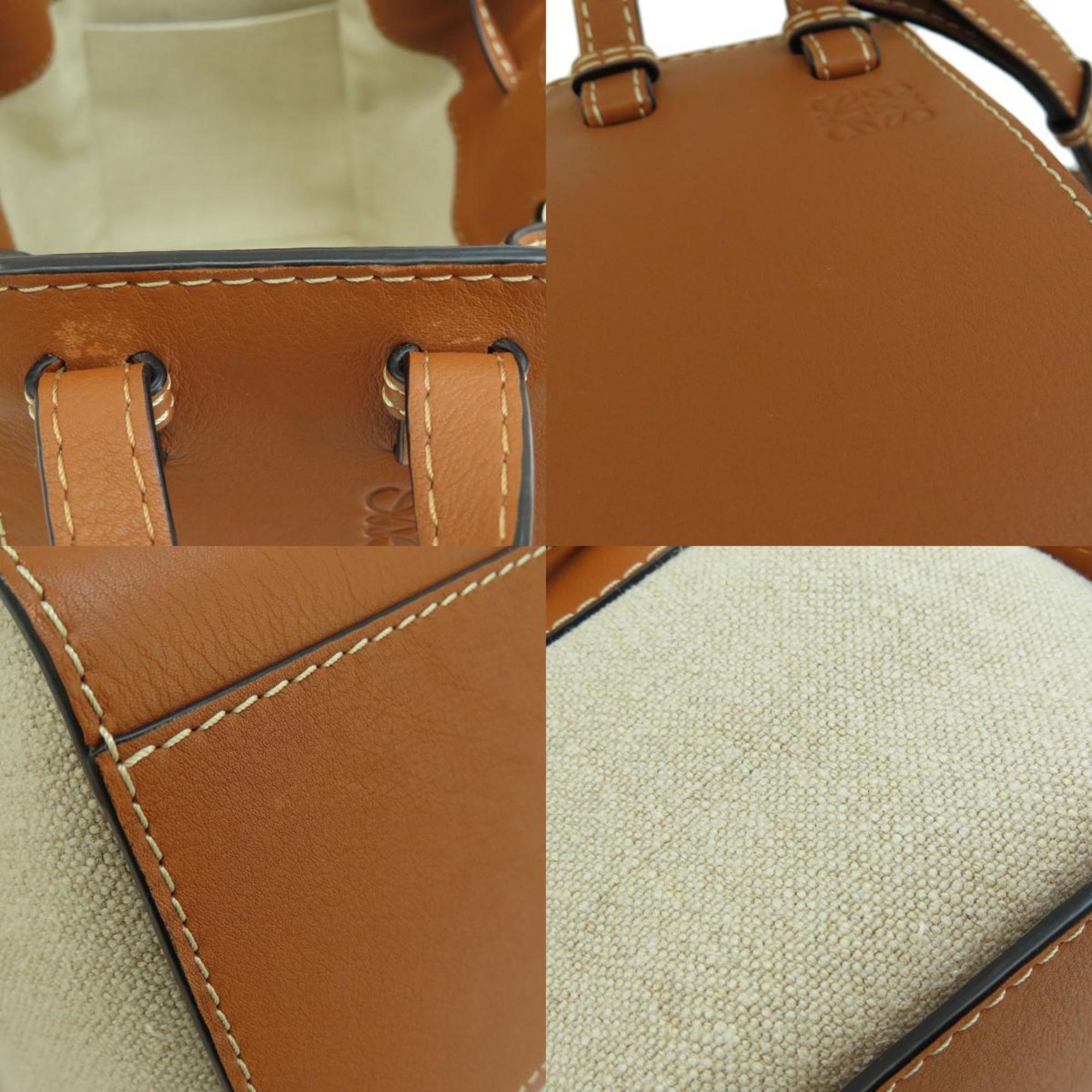 Loewe Hammock Handbag Canvas/Leather Women's LOEWE