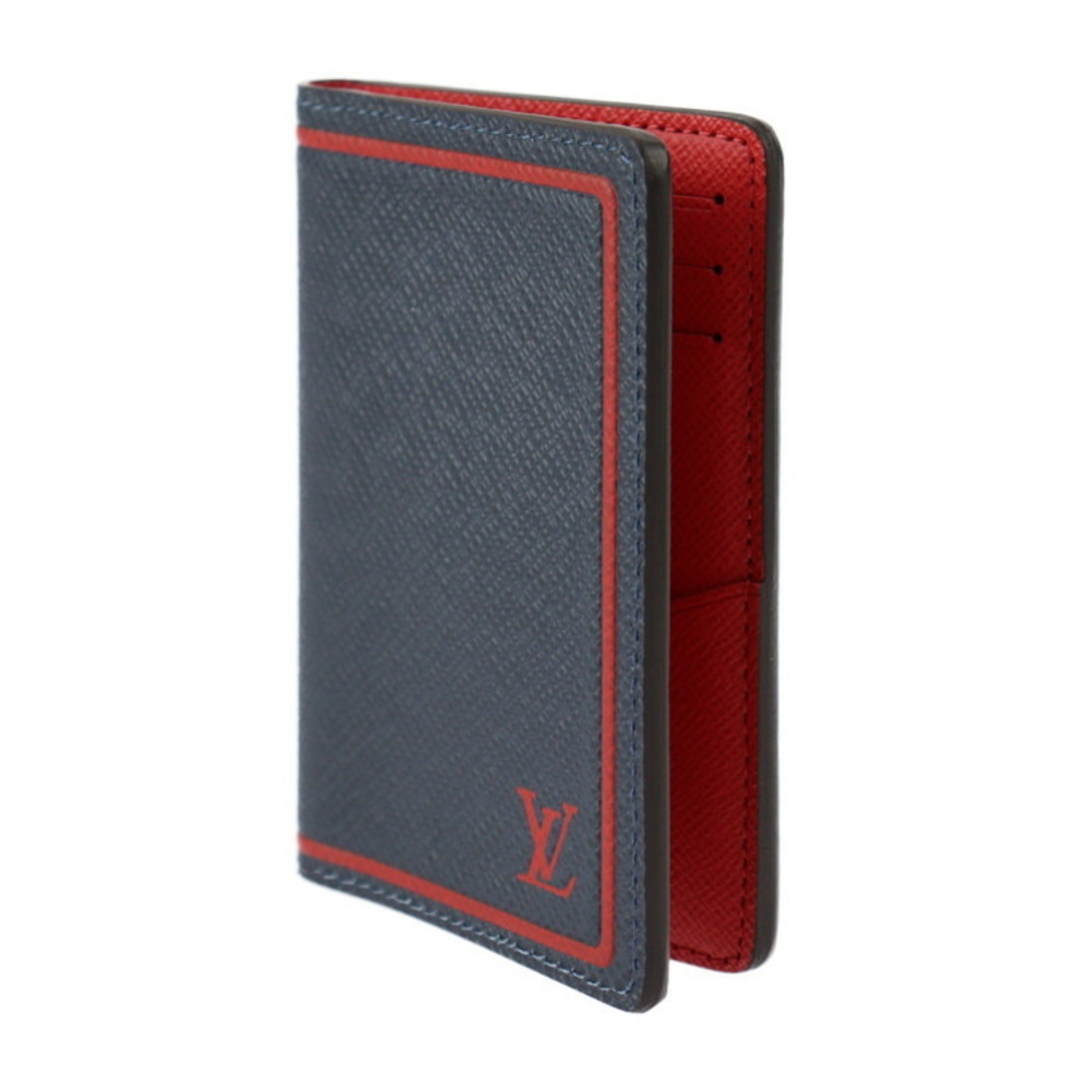 Louis Vuitton Monogram Taiga Pocket Organizer/Card Holder Red - A