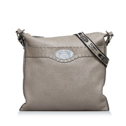 Fendi Selleria shoulder bag 8BT109 gray leather ladies FENDI