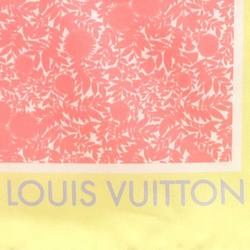 Louis Vuitton LOUIS VUITTON Scarf Silk Yellow/Pink Ladies M75273 e55766a