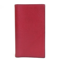Hermes HERMES Notebook Cover Leather Dark Red/Navy Unisex e55858a